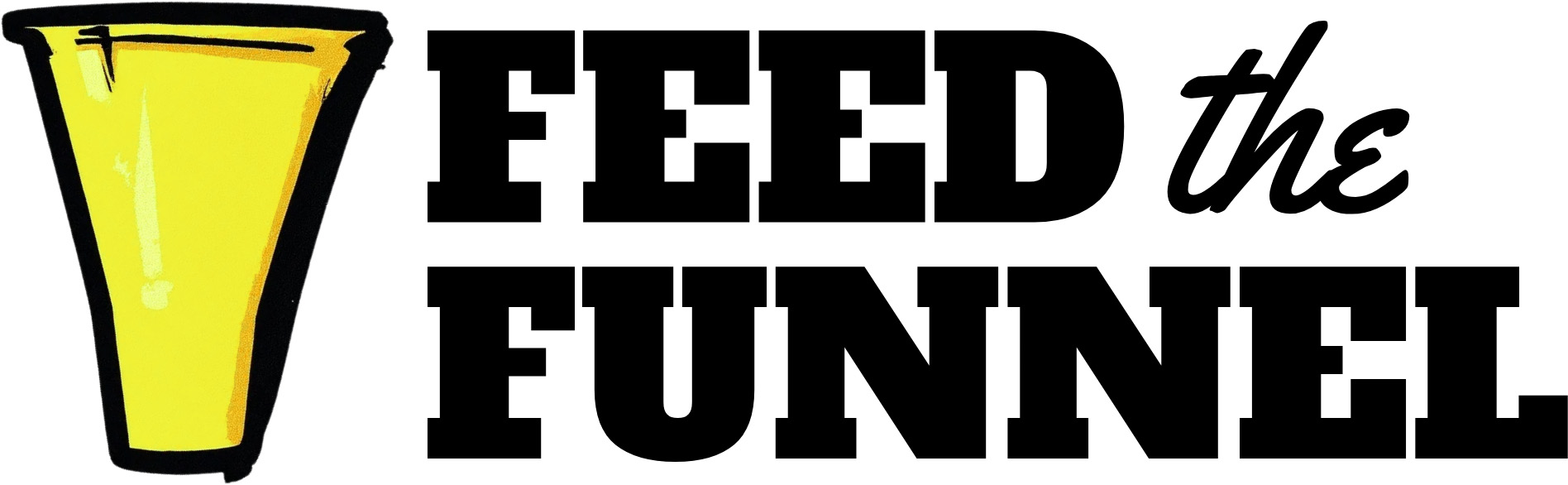 Feed the Funnel logo - Black text Square